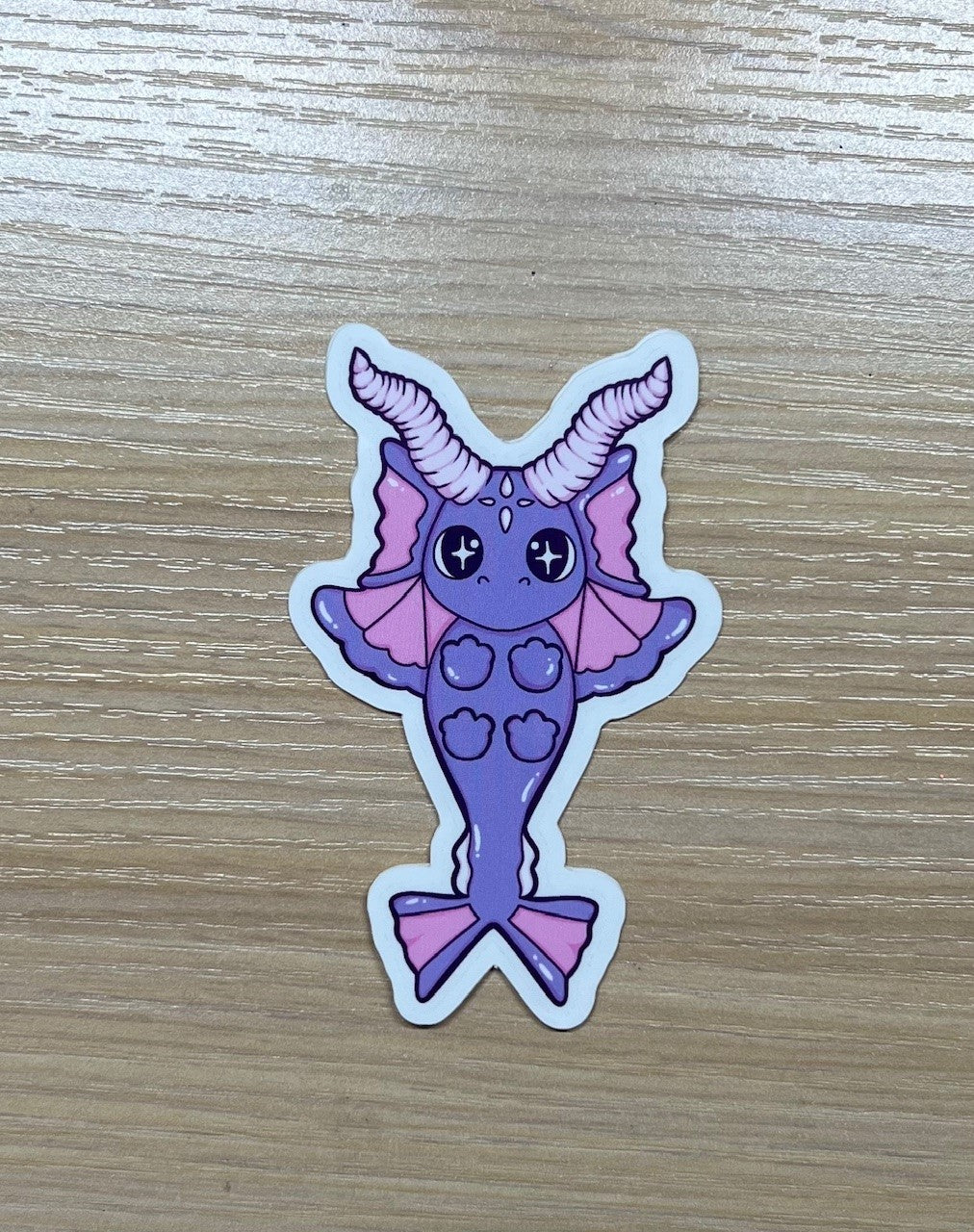 Kailani the Water Dragon Sticker (Purple/Pink)
