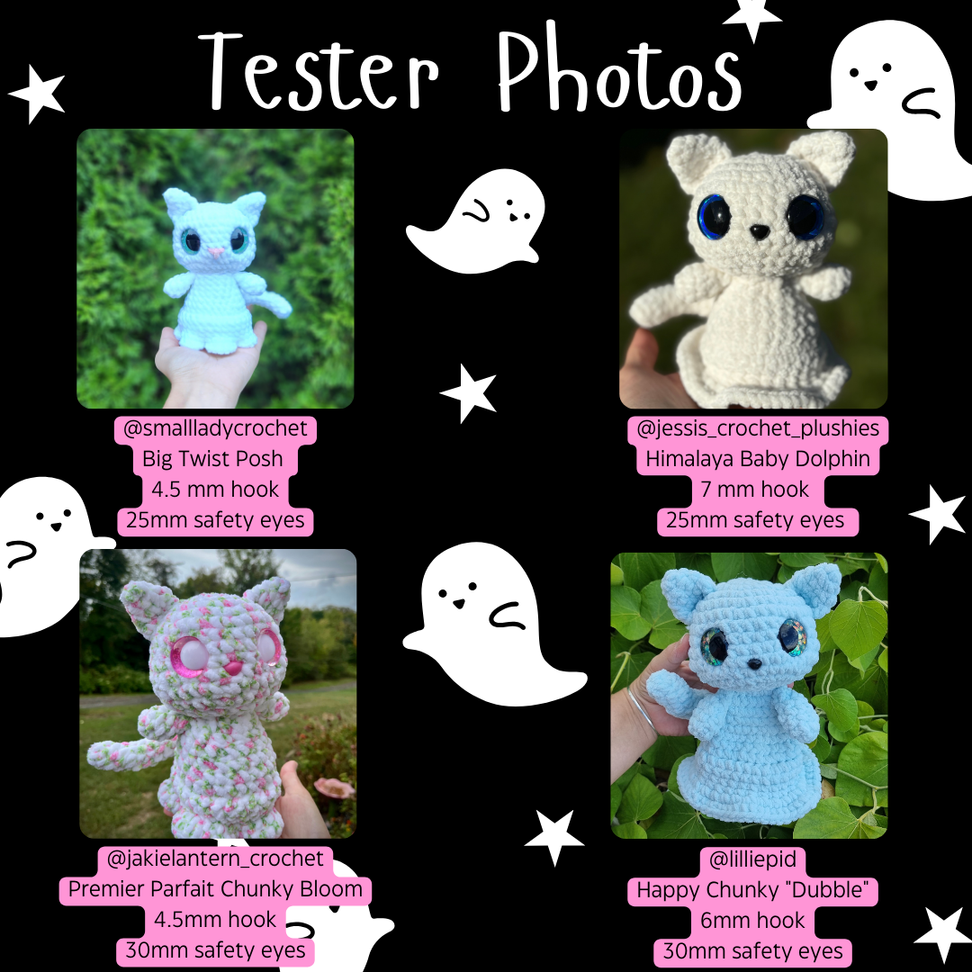 Callie the Ghost Kitty (PDF Pattern)