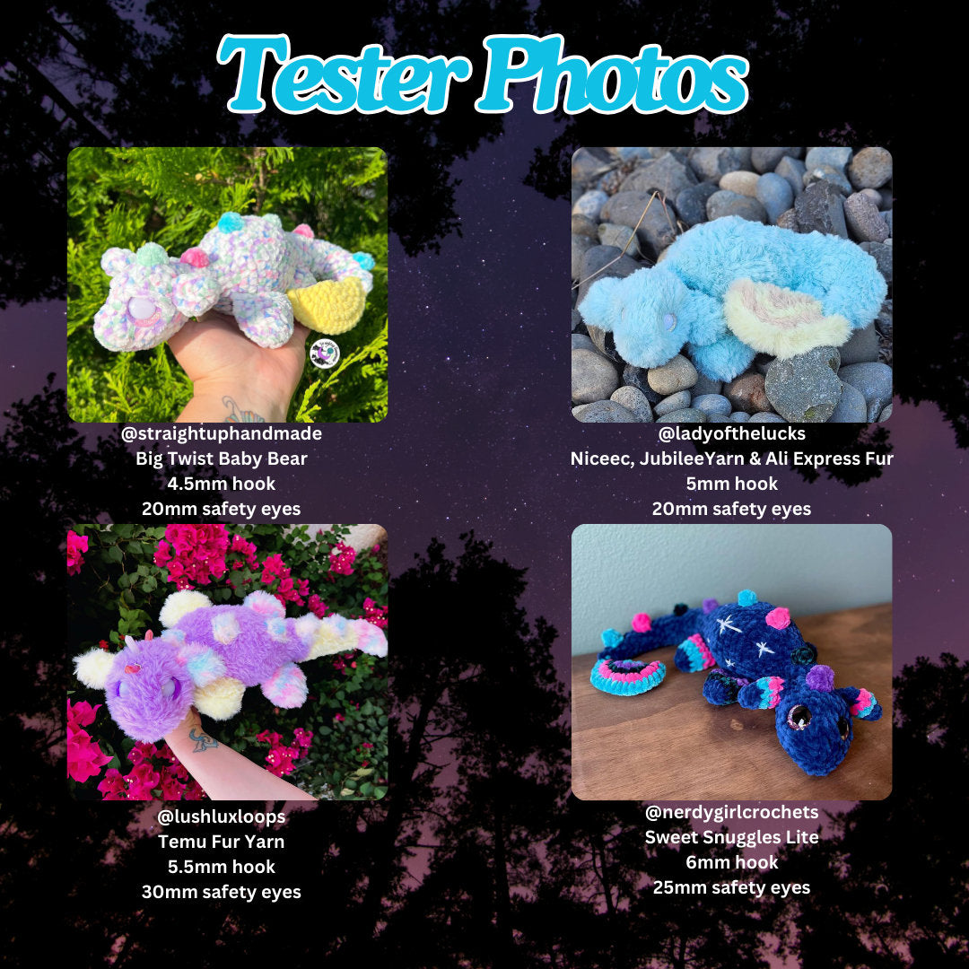 Lunula the Mini Loch Ness Monster (PDF Pattern)