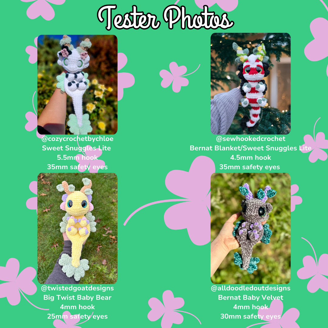 Clover the Forest Dragon (PDF Pattern)