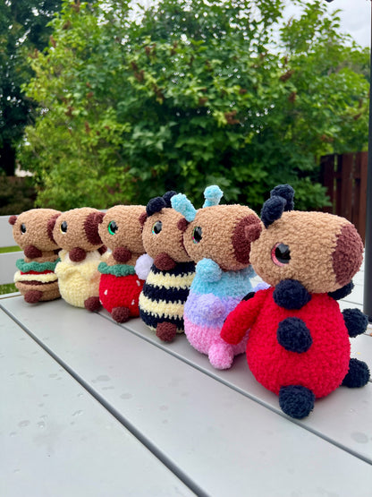 Camie the Capybara - Bug and Food Bundles (PDF Pattern Bundle)