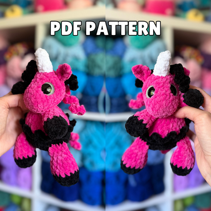 Seraphel the Mini Egg Unicorn (PDF Pattern)