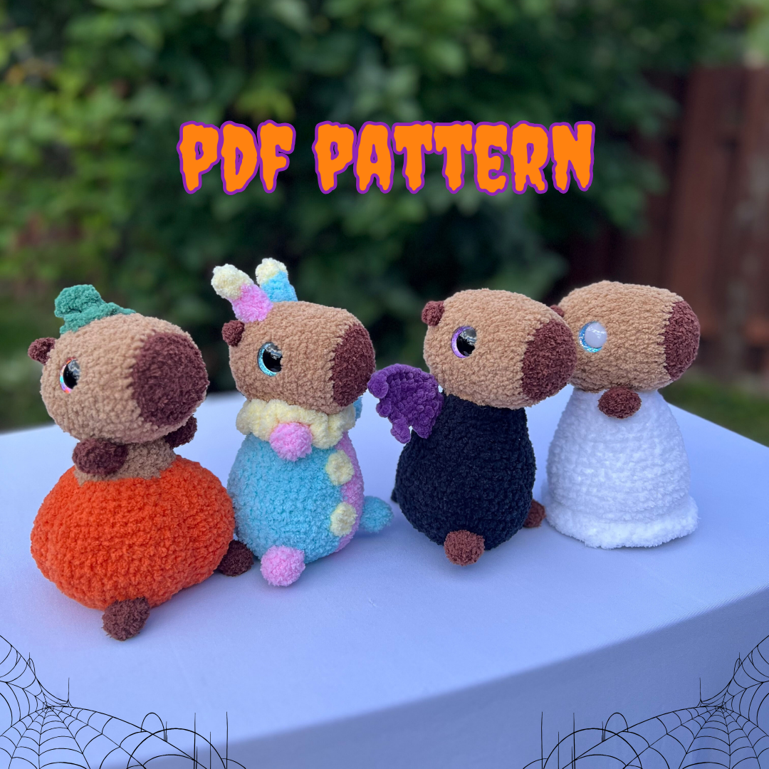 Camie the Capybara - Halloween Bundle (PDF Pattern)