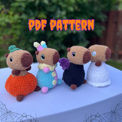 Camie the Capybara - Halloween Bundle (PDF Pattern)