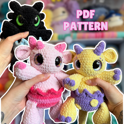 Shelly the Egg Dragon (PDF Pattern)