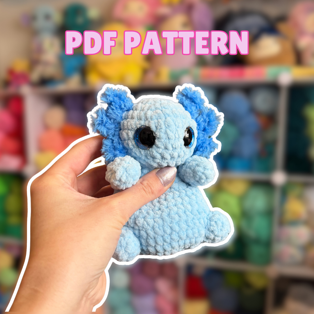 Axie the Axolotl - Squishy Beans (PDF Pattern)