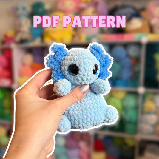 Axie the Axolotl - Squishy Beans (PDF Pattern)