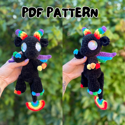 Prism the Rainbow Dragon (PDF Pattern)