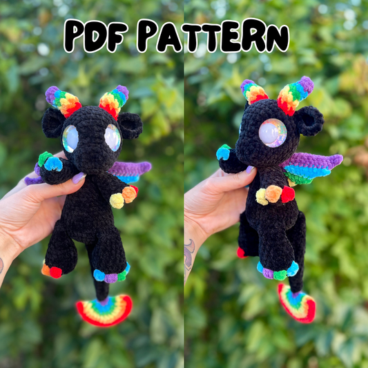 Prism the Rainbow Dragon (PDF Pattern)