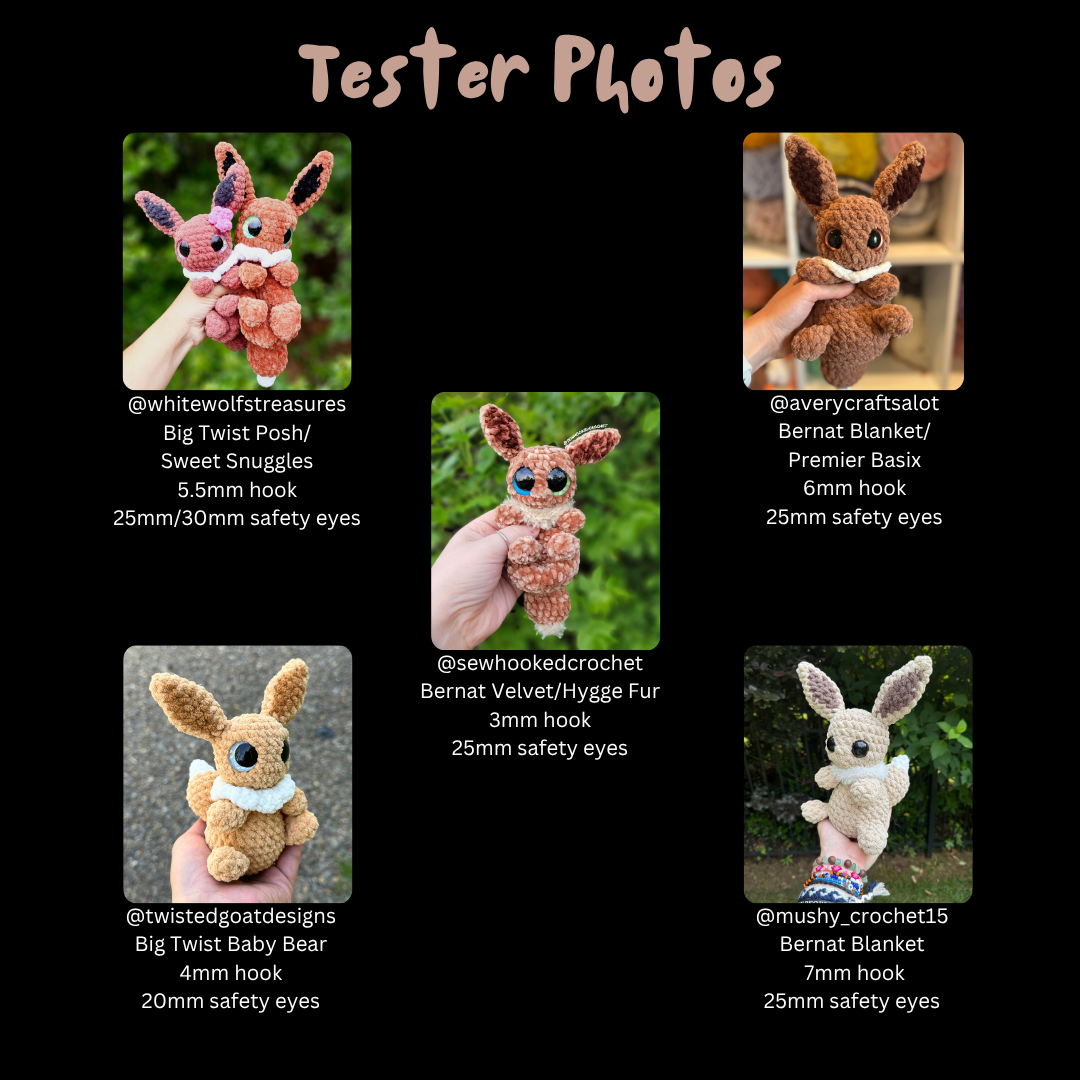 Everly the Evolving Fox (PDF Pattern)
