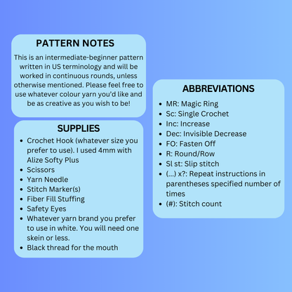 Chubby Robot (PDF Pattern)