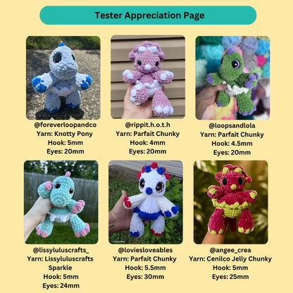 Mini Egg Dinos (Pattern Bundle)