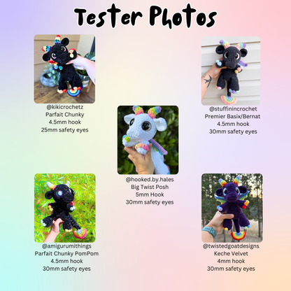 Prism the Rainbow Dragon (PDF Pattern)