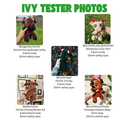 Ivy the Earth Dragon (PDF Pattern)
