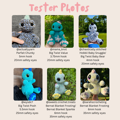 Daisy the Flower Dino (PDF Pattern)