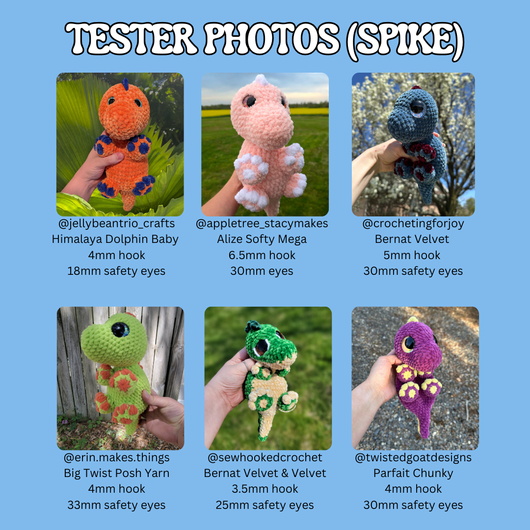 3-in-1 Dino Bundle (PDF Pattern)