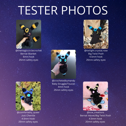 Moonlight the Dark Fox (PDF Pattern)