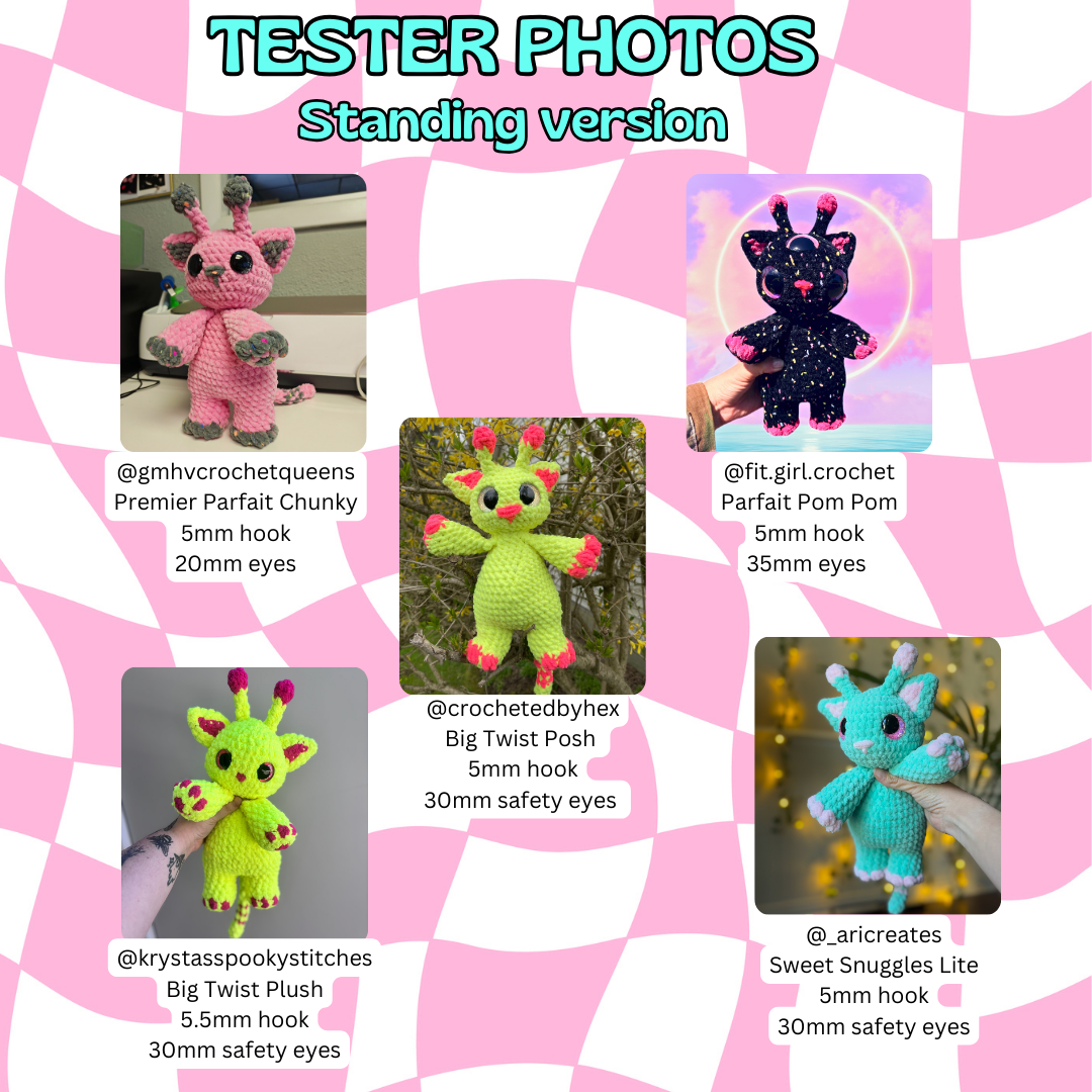 Xanthia the Alien Kitty (PDF Pattern)