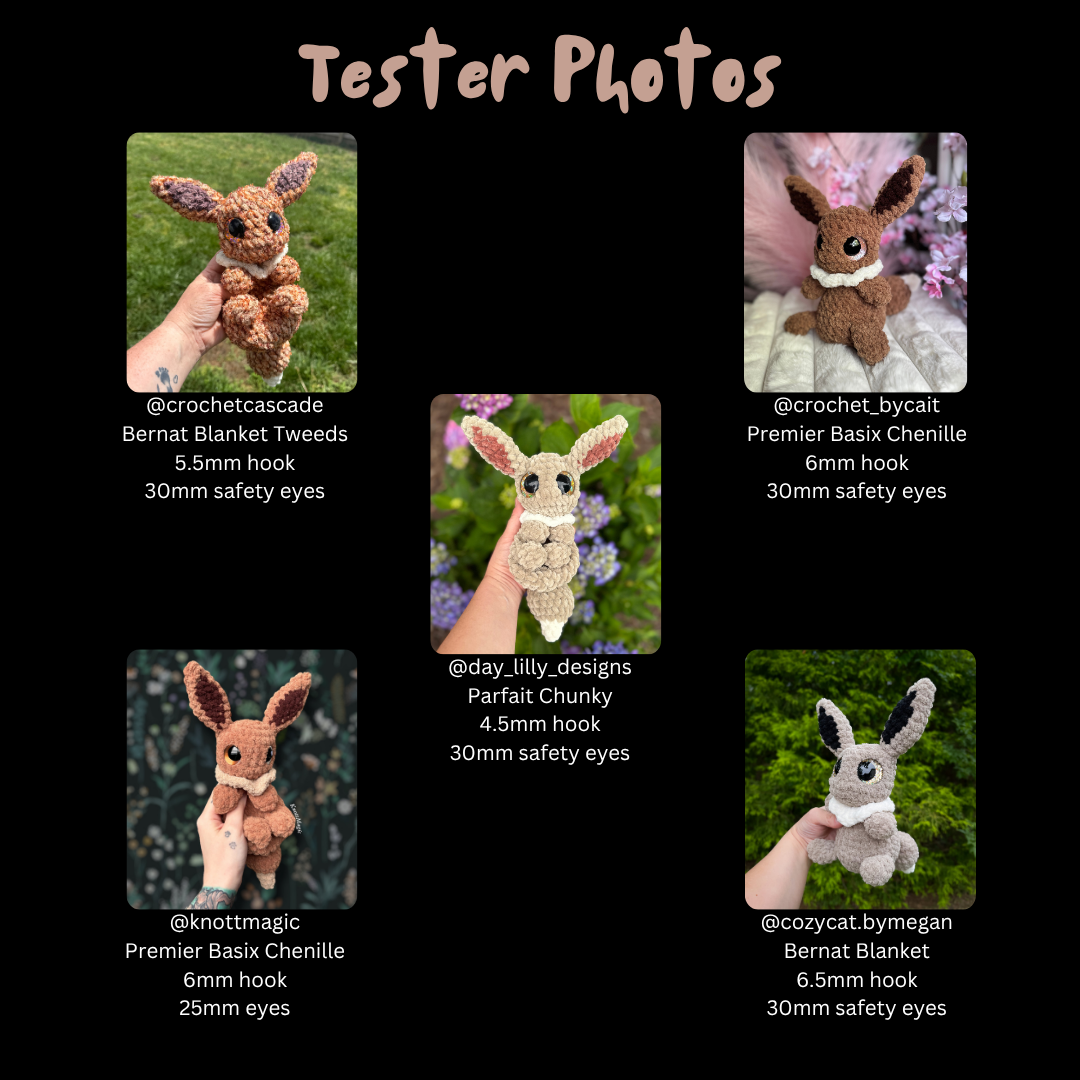 Everly the Evolving Fox (PDF Pattern)