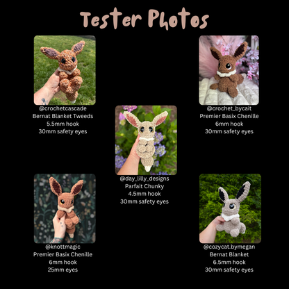 Everly the Evolving Fox (PDF Pattern)