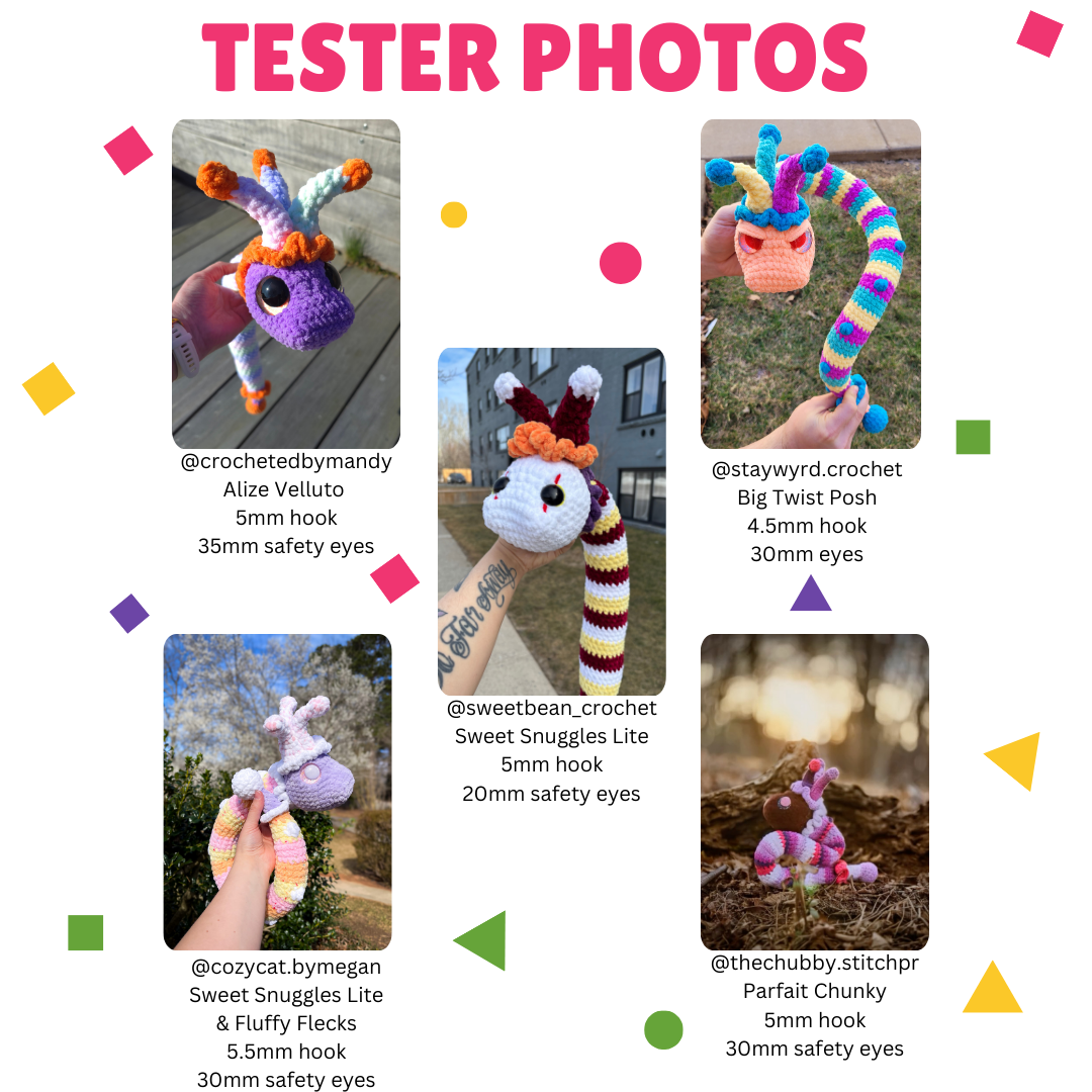 Jinx the Jester Snake (PDF Pattern)