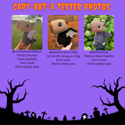Camie the Capybara - Halloween Bundle (PDF Pattern)