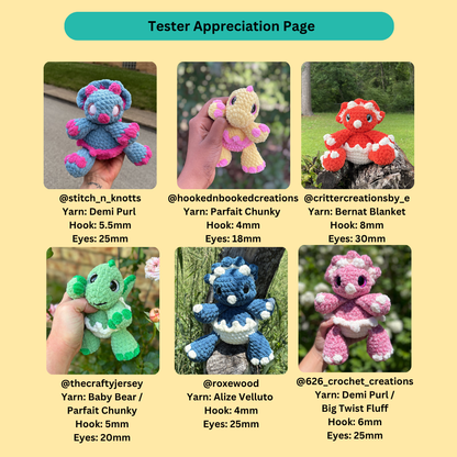 Mini Egg Dinos (Pattern Bundle)