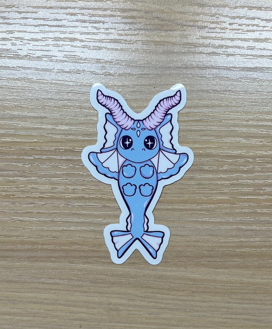Kailani the Water Dragon Sticker (Blue/White)