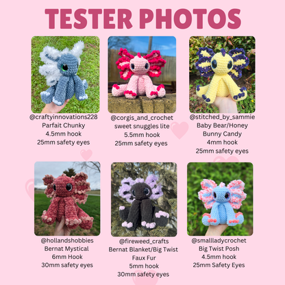 Allie the Axolotl (PDF Pattern)
