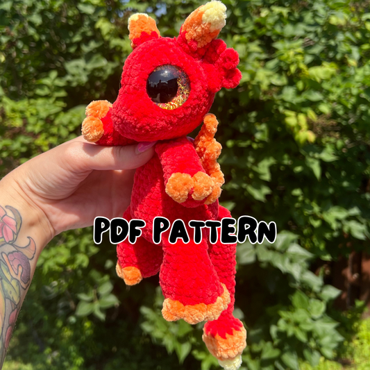 Ember the Fire Dragon (PDF Pattern)