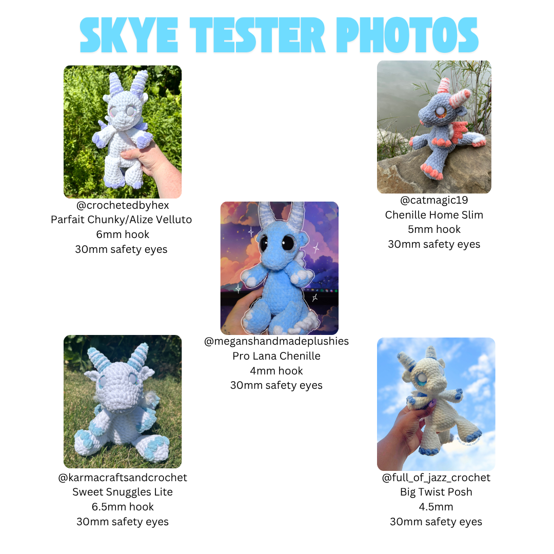 Skye the Air Dragon (PDF Pattern)