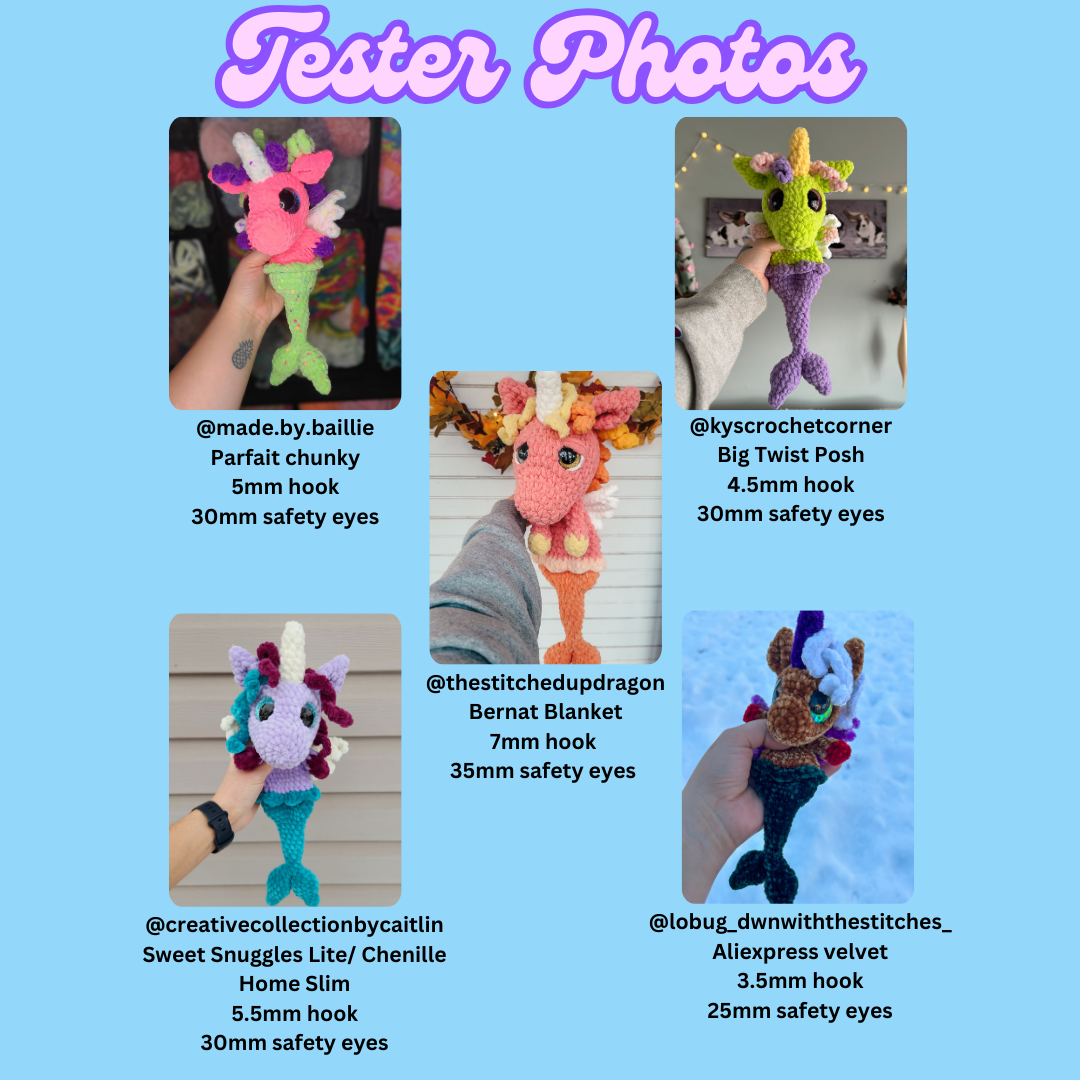 Nixie the Mermaid Unicorn (PDF Pattern)