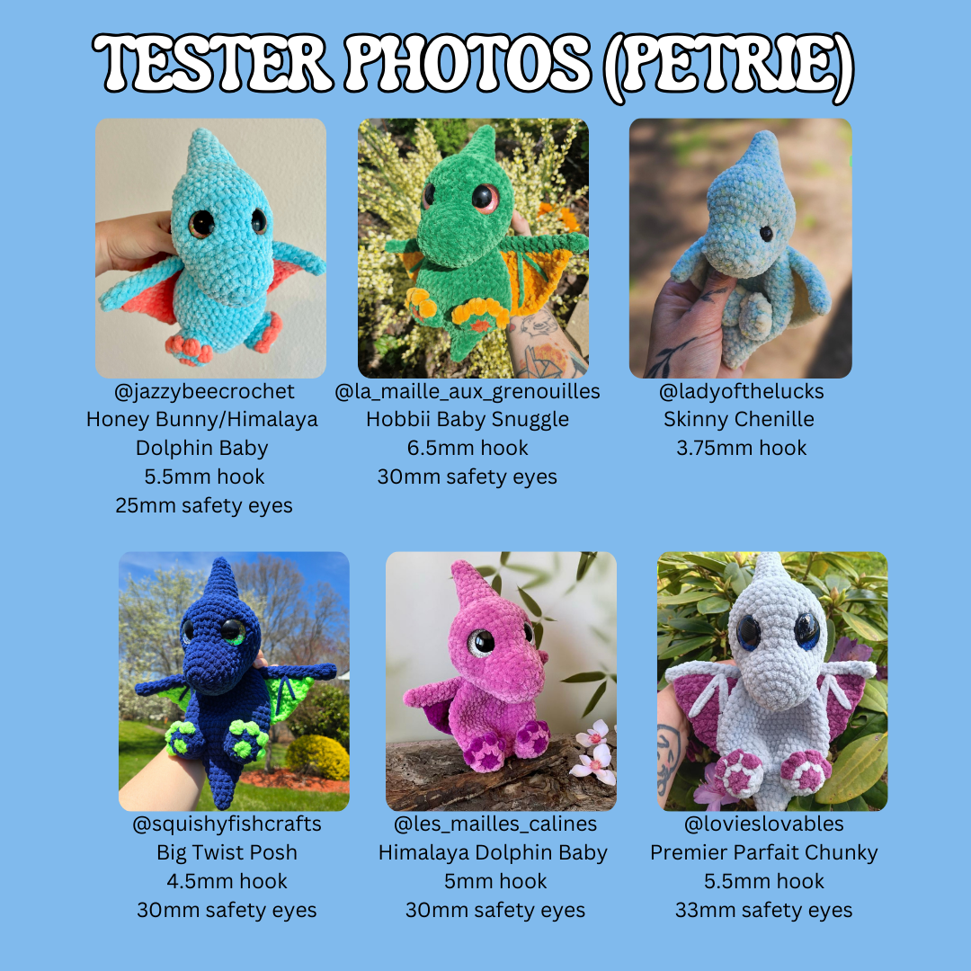 3-in-1 Dino Bundle (PDF Pattern)