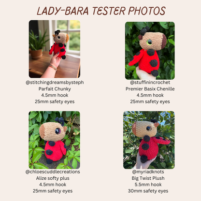 Camie the Capybara - Bug and Food Bundles (PDF Pattern Bundle)