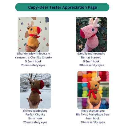 Camie the Capybara - Christmas Bundle (PDF Pattern)