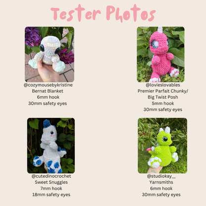 Daisy the Flower Dino (PDF Pattern)