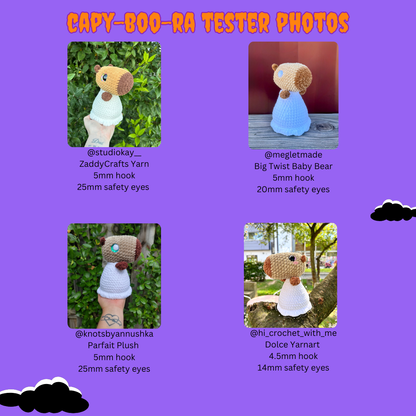 Camie the Capybara - Halloween Bundle (PDF Pattern)