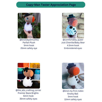 Camie the Capybara - Christmas Bundle (PDF Pattern)