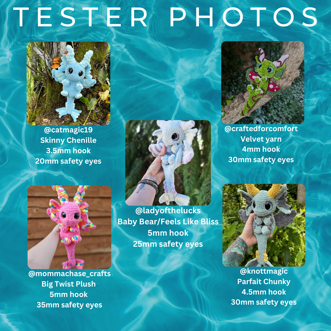 Kailani the Water Dragon (PDF Pattern)