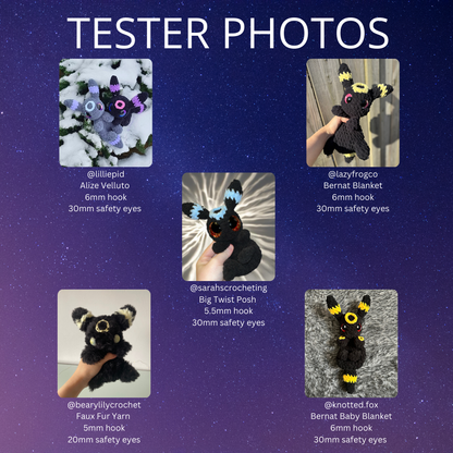 Moonlight the Dark Fox (PDF Pattern)