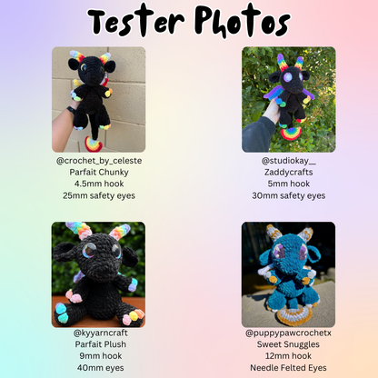 Prism the Rainbow Dragon (PDF Pattern)