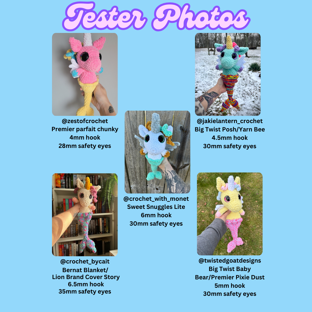 Nixie the Mermaid Unicorn (PDF Pattern)