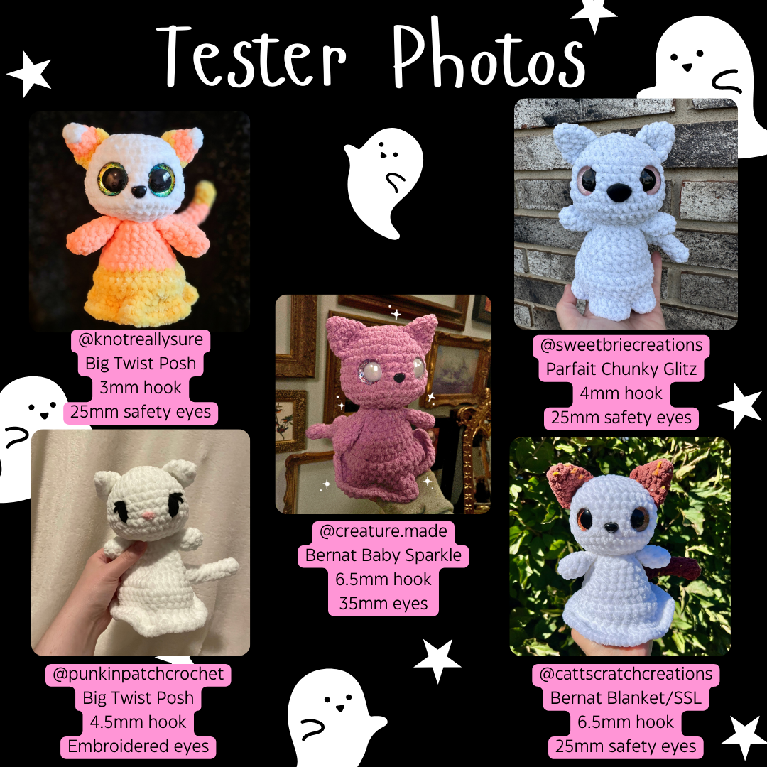 Callie the Ghost Kitty (PDF Pattern)