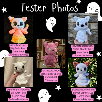 Callie the Ghost Kitty (PDF Pattern)