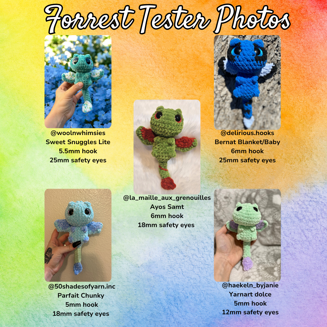 3-in-1 Mini Dragon Series (PDF Pattern Bundle)