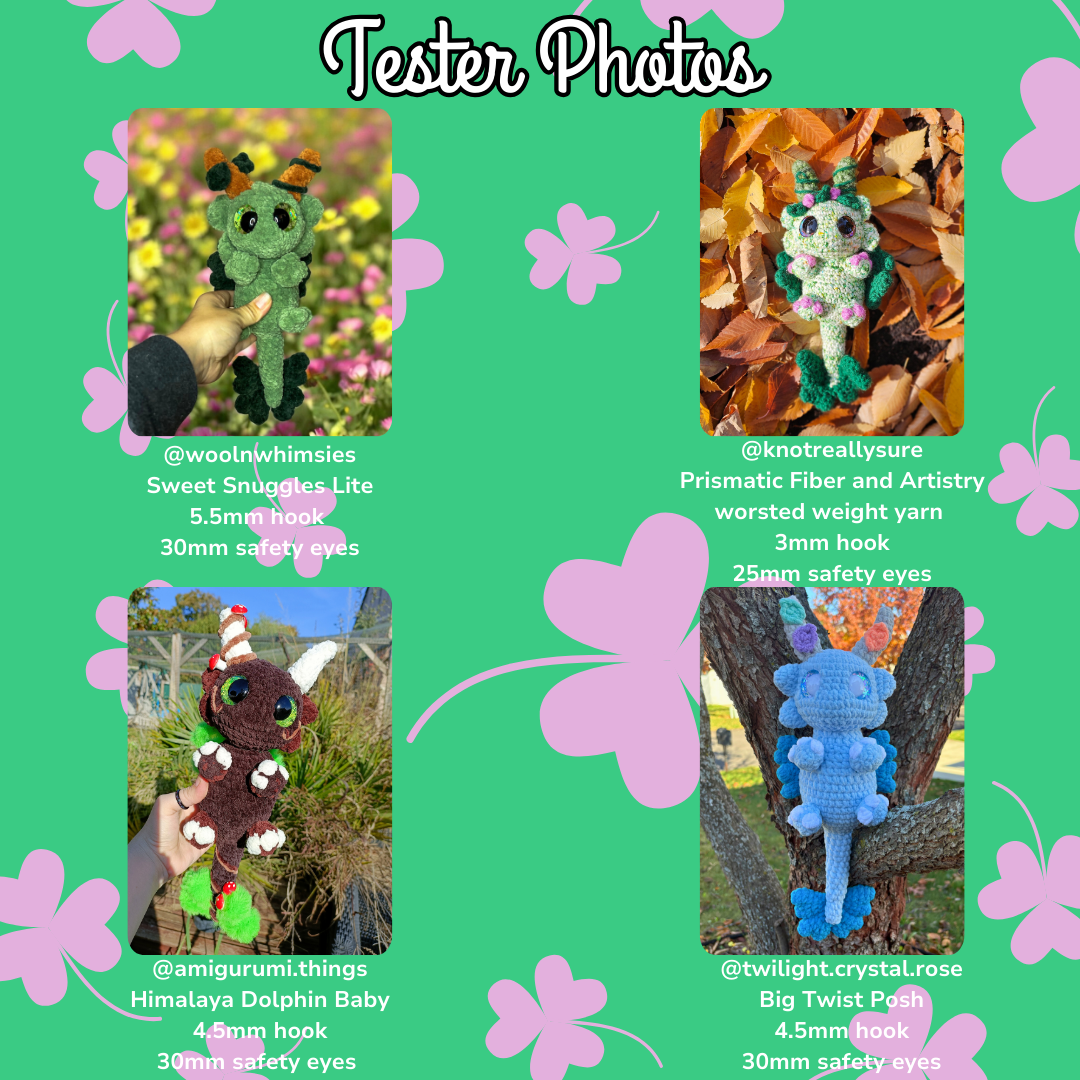 Clover the Forest Dragon (PDF Pattern)
