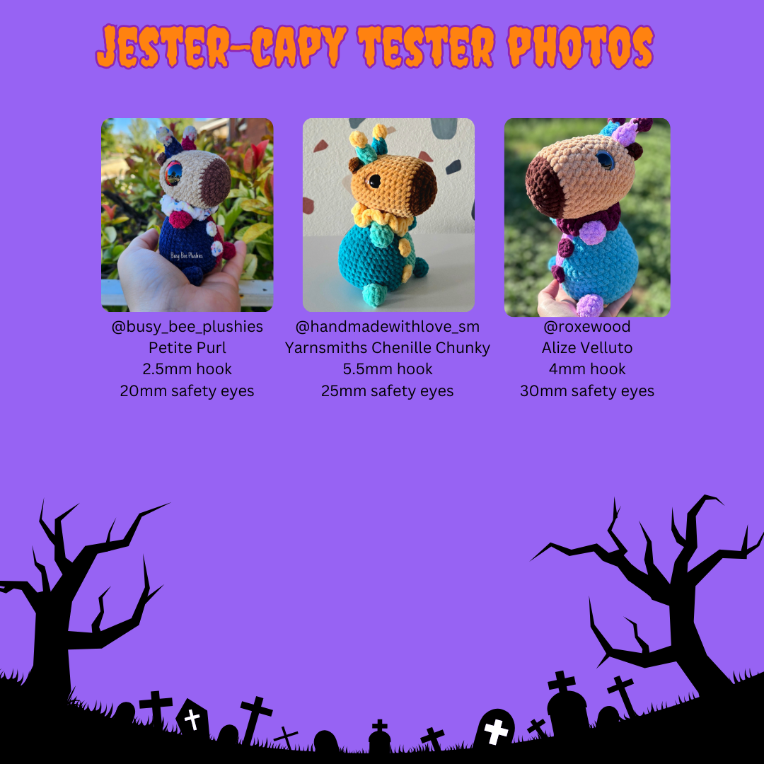 Camie the Capybara - Halloween Bundle (PDF Pattern)