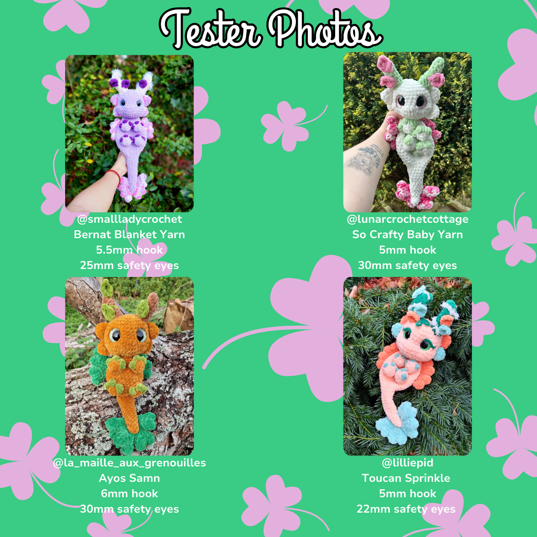 Clover the Forest Dragon (PDF Pattern)