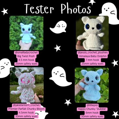 Callie the Ghost Kitty (PDF Pattern)