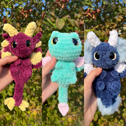 3-in-1 Mini Dragon Series (PDF Pattern Bundle)